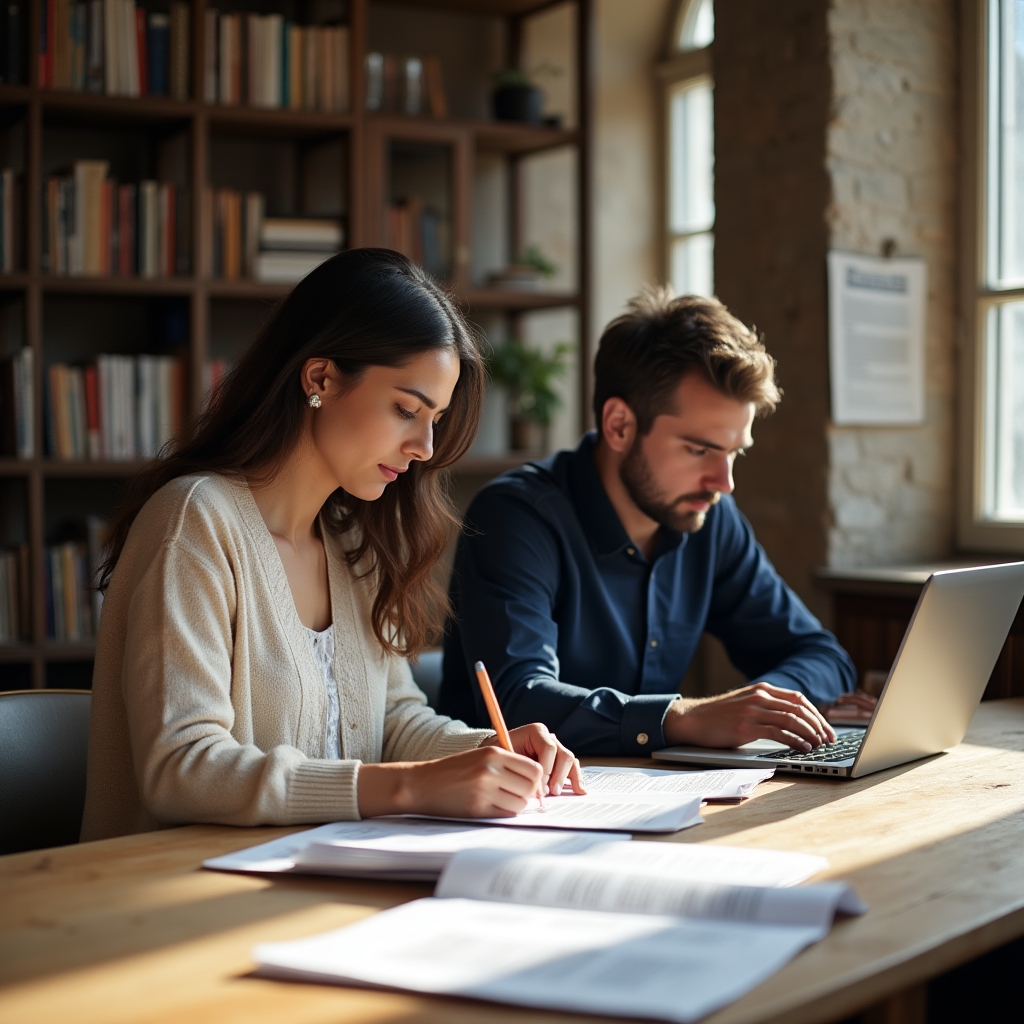 Team di professionisti che collabora in un ufficio moderno